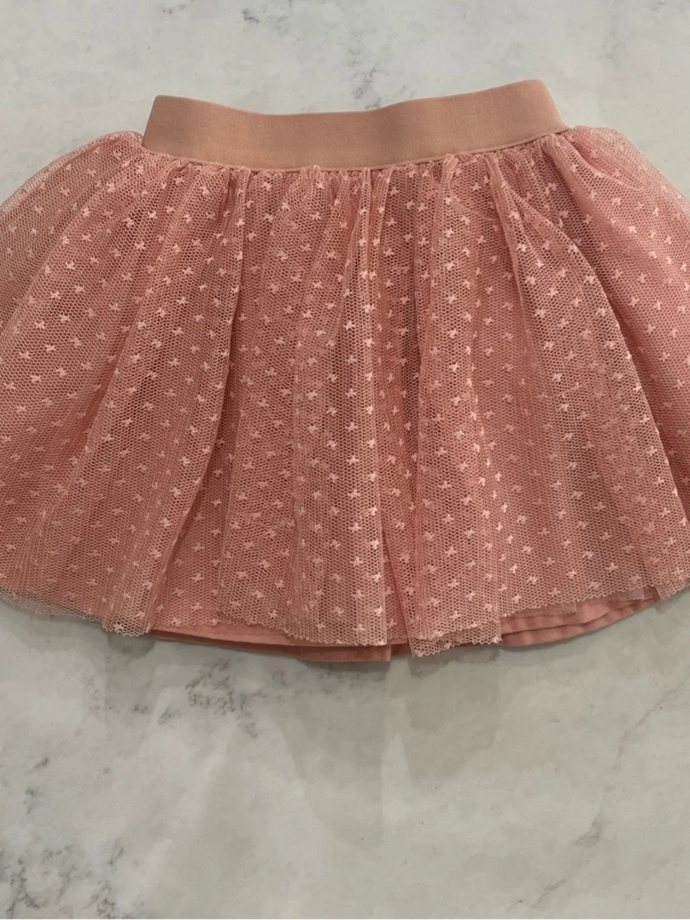 Mayoral Beige Embroidered Sweatshirt with Peach Tulle Skirt Set